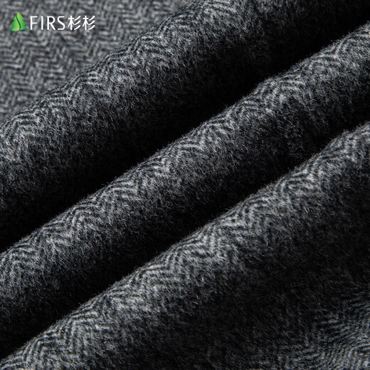 杉杉羊毛双面毛呢西服男士外套秋冬季商务休闲工装单西装短款上衣男装