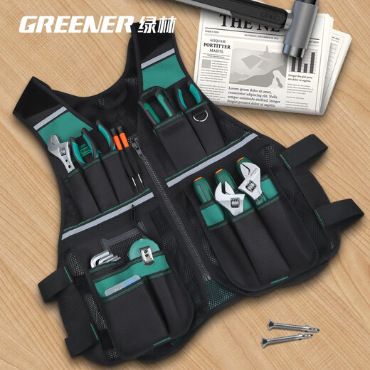 Pick up cat vest style tool bag tool vest electrician woodworking special tool bag labor protection maintenance site work bag cool tool vest