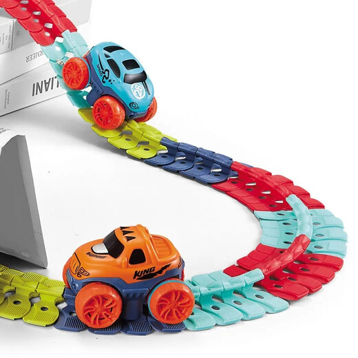 Shangyun Kinderspielzeugauto Boy Anti-Gratility Track Roller Coaster Bildungsversammlung DIY Train 3-6. Geburtstagsgeschenk 10