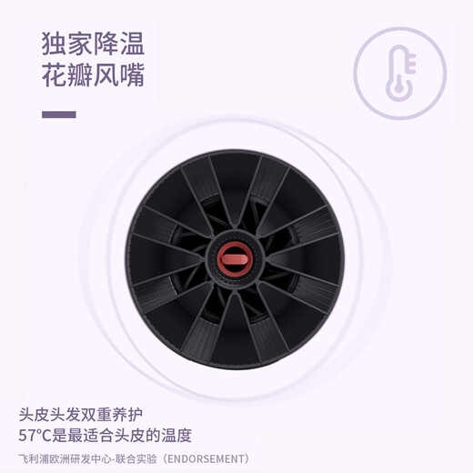 Philips hair dryer 3 series small flower tube low temperature quick drying high power negative ion hair care black foldable hair dryer for student dormitory birthday gift