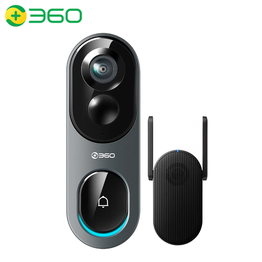 360可视门铃6Pro 500万像素家用监控智能门铃电子猫眼鱼眼门铃摄像头无线手机远程查看可视频通话 128G+读卡器 【重磅新品】可视门铃6Pro（全景视野）