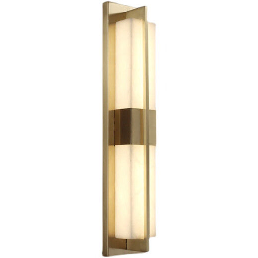Mixin New Chinese Style Marble Wall Lamp Living Room Background Wall Chinese Style Simple Balcony Outdoor Waterproof Translucent Stone Wall Lamp A Model All Copper 47cm Marble