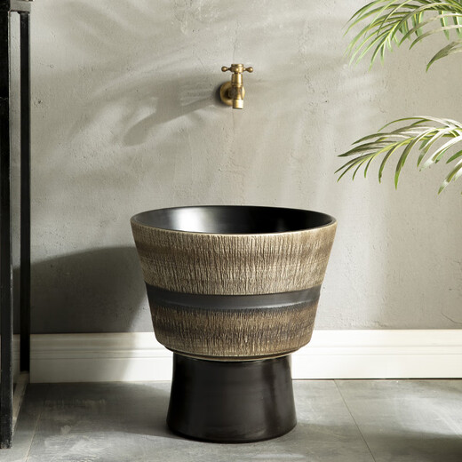 TVboop retro mop pool balcony home outdoor courtyard mop pool small size Chinese pool ceramic mop basin simple tb6010 mop pool