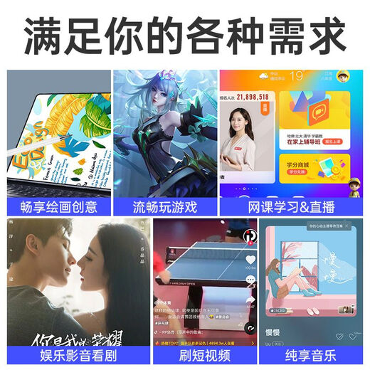 Neuer Tablet-Computer mit weichem Licht, Samsung-Bildschirm, 16 GB + 1 TB, Smartphone, Spiel, Büro, Lernmaschine, 5 G, vollständige Netzwerkkommunikation, Traumviolett, kostenlose Lederhülle, Flaggschiff-Version 12 mit 256 GB Speicher