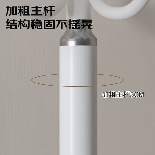 Quanpin house floor-standing vertical clothes rack bedroom coat rack special clothes hanger entrance door clothes rack storage rack white