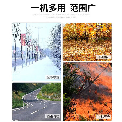背负式大棚吹雪机消防风力灭火机马路吹尘机工地工业用汽油吹风机 二冲程高配EB9757.0马力