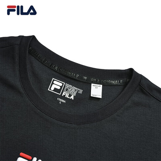 
FILA Fila official short-sleeved T-shirt men's 2025 summer fashion cotton round neck breathable men's sports t-shirt knitted sweater