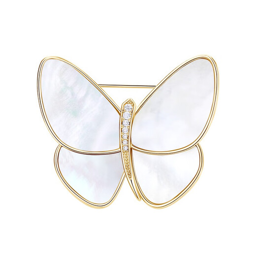 Marco Bizzarri high-end brand brooch, butterfly brooch, high-end women's exquisite corsage, suit anti-exposure pin accessories, Valentine's Day gift for girlfriend, wife's birthday gift A