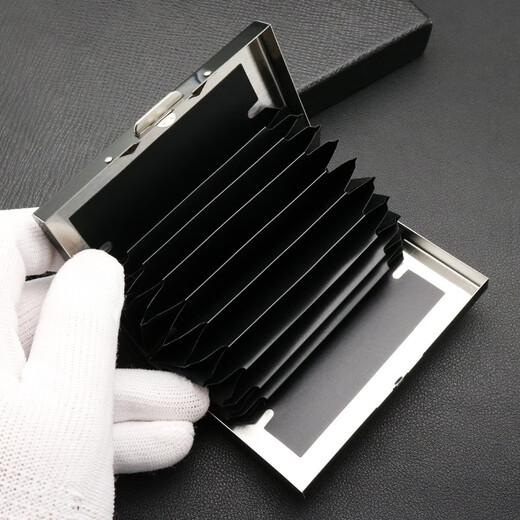 
New stainless steel card bag driving this card case card box ID bag men's ID card protection case anti-magnetic anti-theft brush name + future 10 card positions