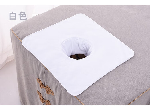Towel for Moran Noel massage bed. Beauty salon with hole lying towel. Massage bed towel with hole. Curtain cushion. Light brown color. 35*35 with hole.