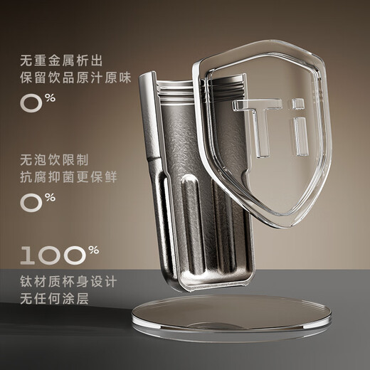 RELEA Titanium Cup Women's Coffee Cup Pure Titanium Insulated Cup Outdoor Camping Water Cup Gift Box Cup for New Year's Gift for Girlfriend