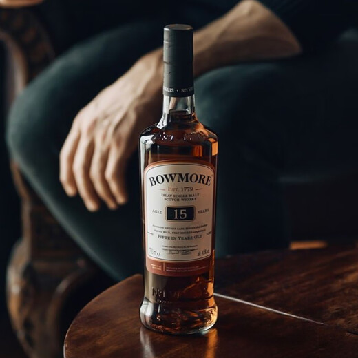 Bowmore Single Malt Scotch Whisky, Vin étranger, zone de production de l'île d'Irlande pendant 10 ans, Shirley Barrel importé du Royaume-Uni, Bomore 15 ans, Sydney Barrel 700ml