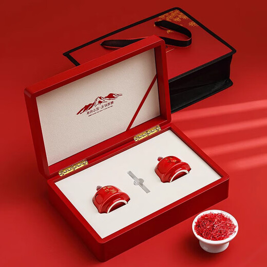 Tongrentang Special Saffron Tibetan Specialty Zanghonghua Boutique cadeau pour la belle-mère et les aînés Produits haut de gamme Boîte-cadeau Boîte carrée 10g pour la belle-mère