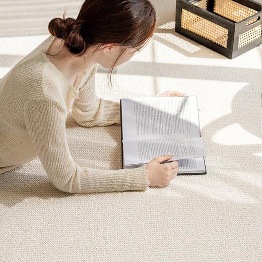 Dongsheng 100% New Zealand wool glue-free, formaldehyde-free antibacterial and anti-mite environmentally friendly carpet for living room and bedroom, customizable size Guanyun 4m*3m 1 piece