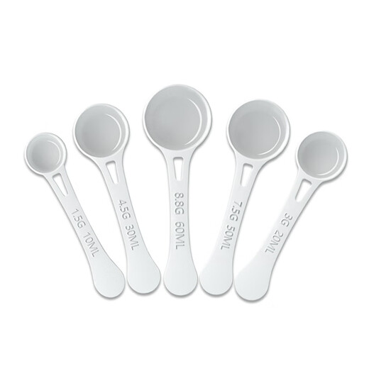 Hardy Rabbit Baby 10ml milk powder spoon 1.5g measuring spoon 4.5g 30mla2 to first universal long-handled milk powder spoon exquisite family portrait (5-piece set) with logo + box