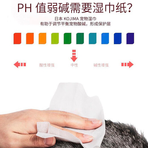 KOJIMA Pet Wipes Cats Deodorizing and Decontamination Cats, Dogs, Dogs, and Cats Universal Wet Wipes Cats and Dogs Wipes Tears Stains Full Body Cleansing [Exclusive for Events] Pet Wipes 80 Pieces * 4 Bags