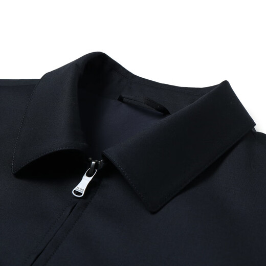 YOUNGOR Single Jacket Men's Lapel Single Jacket Fashion Business Casual Men's Top Jacket VJJK429964FQA Navy Blue 2XL 185/104A