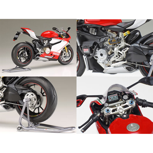 Tamiya (Tamiya) 1/12 Motorcycle Racing Motorcycle Ducati Modèle de simulation de voiture Ornement Gift Ducati 1199 Panigale S 14132