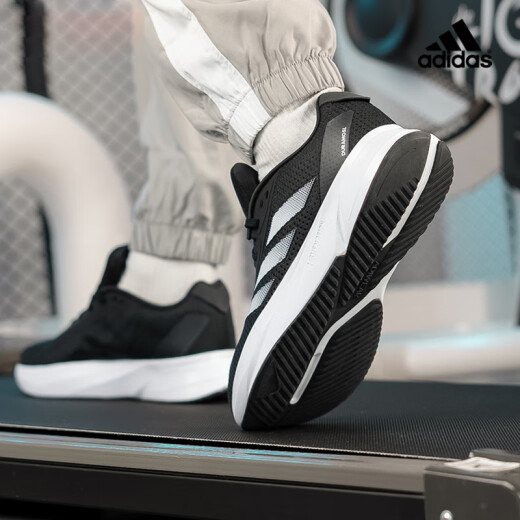 阿迪达斯 （adidas）男鞋运动鞋 24夏季新款跑步鞋低帮缓震轻便休闲小椰子慢跑鞋子男 ID9849/经典黑白 /Adiwear外底 42.5