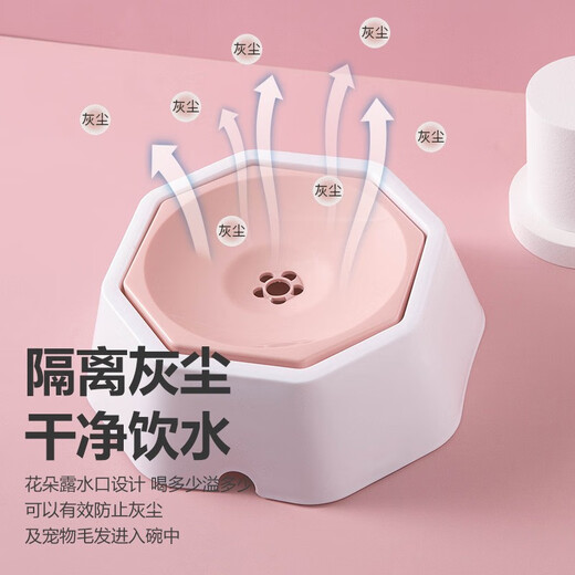 Yupinjia dog water drinking device Pet floating bowl Cat and dog water basin is not easy to wet the mouth Small and medium-sized dog water drinking tool to prevent overturning Pet floating bowl [blue]