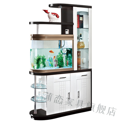 Écran de partition Pu lian Cabinet d'entrée simple avec le salon de pêche au salon simple de cloison simple armoire de salle Double côté 3895 Structure du cadre d'assemblage