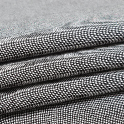 YOUNGOR long-sleeved shirt for men, plain Oxford spun shirt, cotton elastic fabric, stretchy, comfortable, casual, durable, not easy to wrinkle and easy to care for, dark gray 39