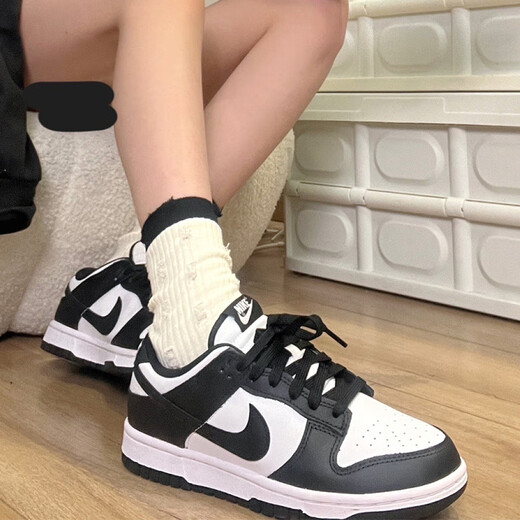 耐克（NIKE）女鞋 2025新款夏季DUNK运动板鞋大童女鞋耐磨轻便低帮休闲鞋 CW1590-100/熊猫/主推 38.5