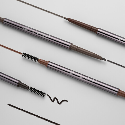 Youyi (unny club) fine triangle eyebrow pencil 0.1g latte brown 01 double-ended eyebrow pencil smooth and long-lasting for men and women wild eyebrows