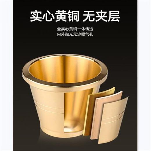 Cantonese style copper cup, pure copper medicine jar, garlic masher, garlic masher, traditional Chinese medicine masher, medicine cup, medicine mortar, medicine jar, mortar, extra thick medium size