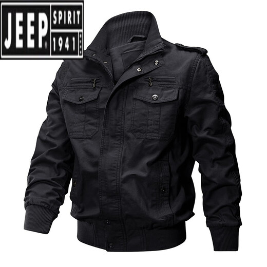 Jeep (Jeep) 2024 Herbst- und Winter-Winter-Plus-Fleece-verdickter Herren-Outdoor-Jacke von Pure Cotton Casual Working Jacket Großgröße Lose Wear-Resistant Top 9903 Khaki M 90-115jin [Jin gleich 0,5 kg] Empfohlen