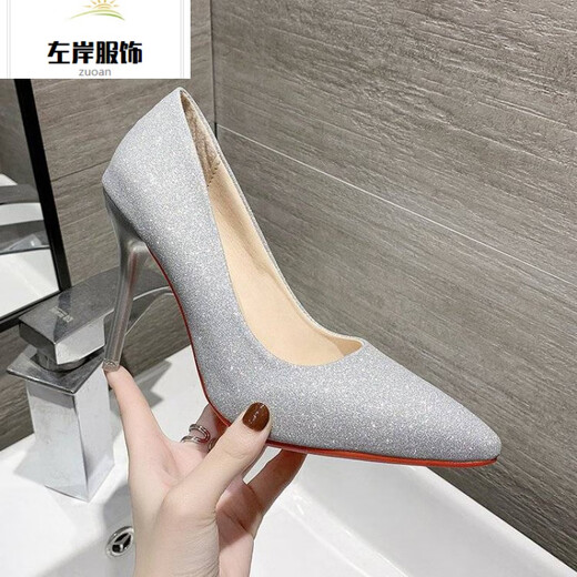 Size 35-45 large size high heels 44 stiletto sexy women's shoes 43 slim wedding shoes 42 men's transvestite shoes single shoes lcy 1001 white 10 cm 42