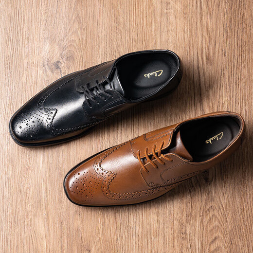 Clarks Chaussures masculines Business Casual Le cuir chaussures Brock Shoed Formal Chaussures Howard Wing Overseas Pourdage 26161253 40
