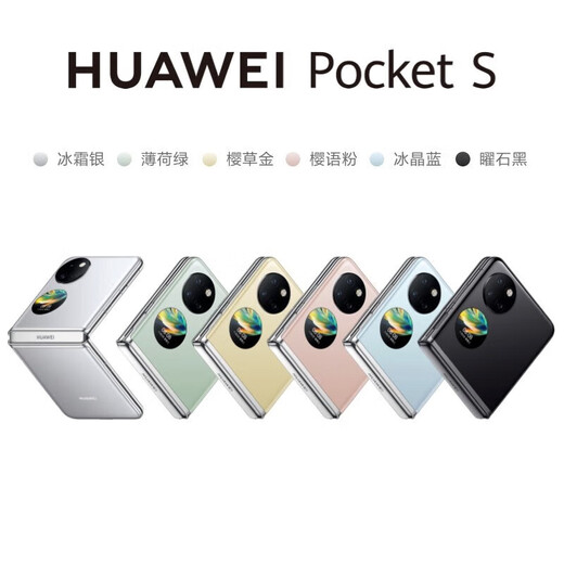 华为（HUAWEI）Pocket S 折叠屏手机 40万次折叠认证 鸿蒙智能激活版手机 冰霜银 8GB+256GB【单机送充电套装】