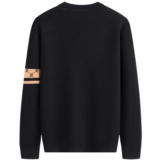 Dances with Wolves Velvet and Thickened Cardigan Wool Jacket Men's 2025 Autumn and Winter New Warm V-neck Sweater Jacket 2042 Black 001 L (175)