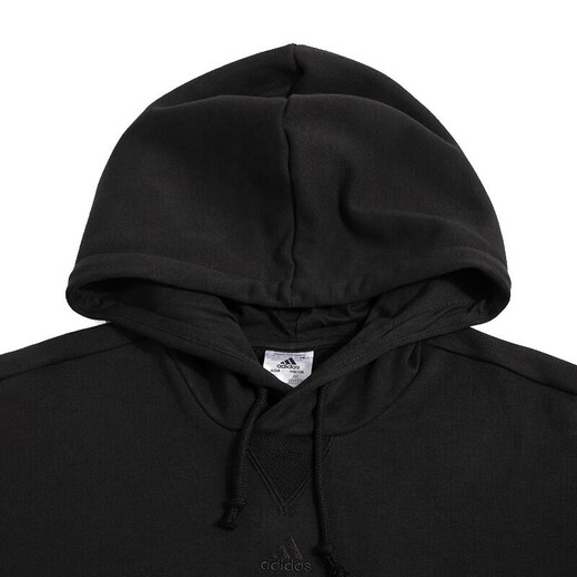 阿迪达斯 （adidas）卫衣男士2025春秋季新款运动服针织连帽上衣套头衫IC9759 IC9758黑色  XL