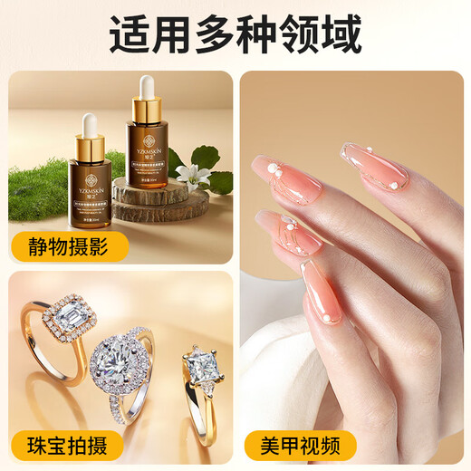 Professional overhead mobile phone stand, new live broadcast with fill light, desktop shooting, live broadcast clip, video, vlog, book shooting, clip-on cantilever stand + 26cm fill light