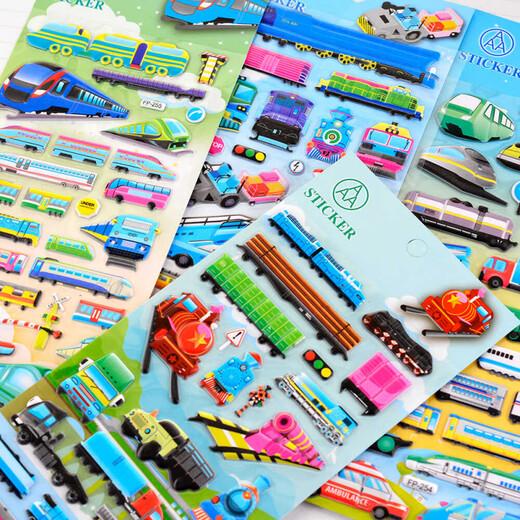 Zug Shinkansen 3D Dreidimensionale Blasenaufkleber für Kinder Spielzeug Jungen Transportaufkleber Aufkleber FP254 Zug Shinkansen 3D-Bubble-Aufkleber