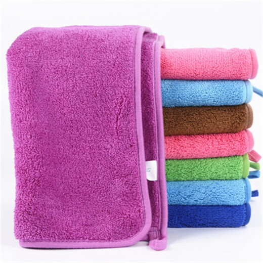 Thickened household floor wiping rag, not easy to shed lint, housekeeping cleaning towel, wiping table, kitchen dishwashing cloth, not easy to stain with oil, fiber, elegant and fine edge, 30*30 eight pack