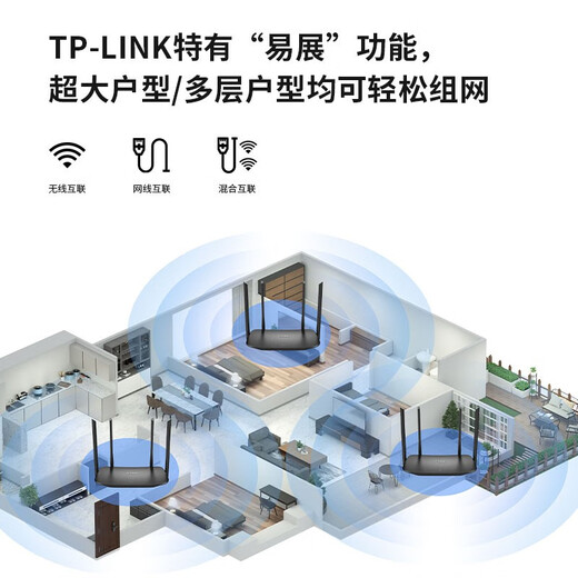 TP-LINK AX1500 Dual Gigabit New Generation Wireless Router High-speed Through-the-Wall Home Dual-Band Lingyun Series TL-XDR1520 Easy Exhibition Edition Enjoy WiFi6 Lightly