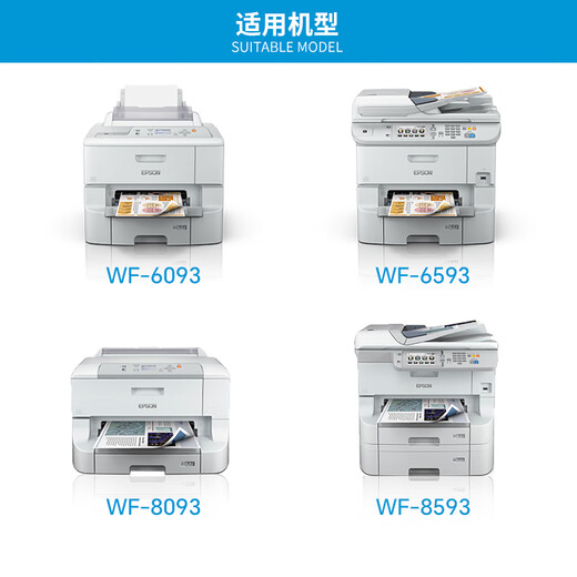 爱普生（EPSON）原装T753黑彩墨盒套装适用于WF-6093 WF-6593 WF-8093 WF-8593打印机 T7531黑色 （约10000页）