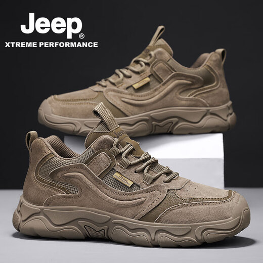 Jeep Jeep Sneakers Herrenschuhe Sommer Neue Outdoor-Wanderschuhe ohne Rutsch-Wanderschuhe weiche Sohle atmungsaktiv