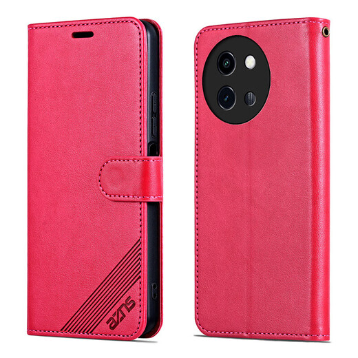 AZNS vivo Y200i翻盖皮套手机壳Y200i 5G保护套V2354A前后全包防摔软壳侧翻钱包式复古商务男女新款 棕色 vivo Y200i