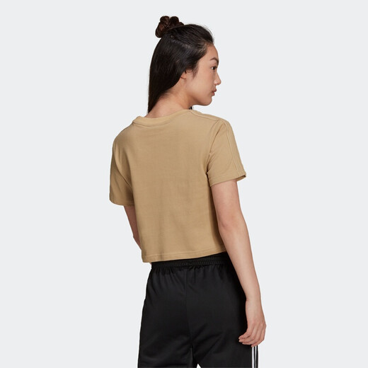 
Adidas (adidas) Clover Women's Summer New Sportswear Running Breathable Comfortable Casual Short Sleeve T-shirt H15829 Light Khaki/Short T-shirt XS