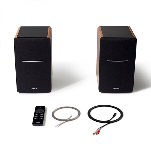 漫步者（EDIFIER）R1200BT桌面蓝牙音箱台式电脑音响木质2.0家用笔记本多媒体42W大功率D类功放高品质低音炮带遥控器 R1200BT