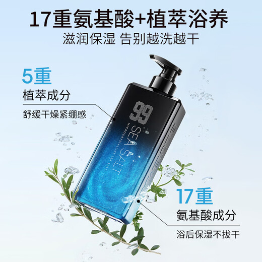 Zunlan anti-mite shower gel for men and women 500g, anti-acne, oil control, anti-itch, long-lasting fragrance, bath moisturizing and moisturizing