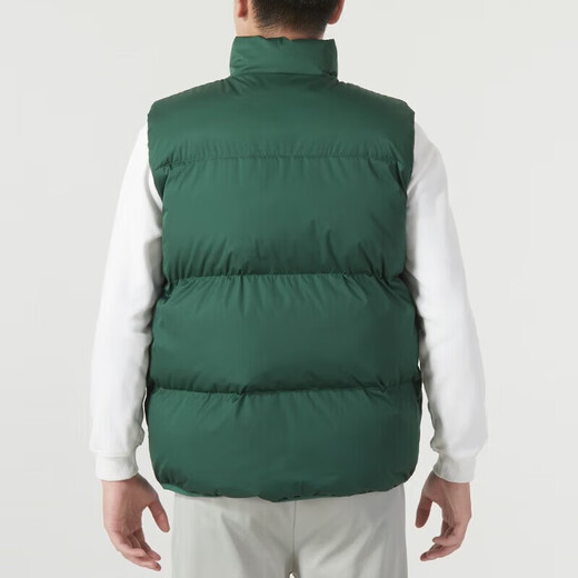 Nike cotton vest men's 2025 summer new style running fitness down comfortable stand collar zipper casual sports jacket FB7374-323 fir green/white (cotton jacket) M
