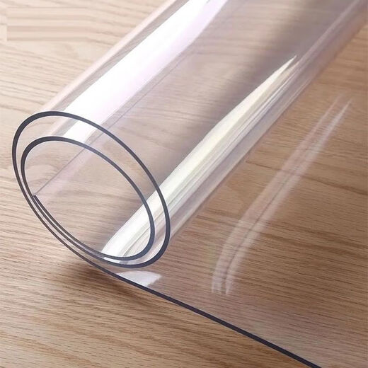 Feather Pocket Transparent PVC Tablecloth Soft Glass Waterproof, Oilproof and Anti-scalding Table Mat Rectangular Coffee Table Dining Table Mat Crystal Plate Tablecloth Upgraded Environmentally Friendly Pure Ultra-High Transparent 1.5 Style Width 80cm*150cm