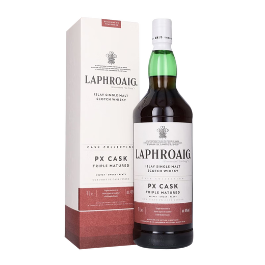 Laphroaig single malt whiskey imported foreign wine Scotland Isle production area Peat smoke flavor Laphroaig PX Sherry barrel 1000mL 1 bottle