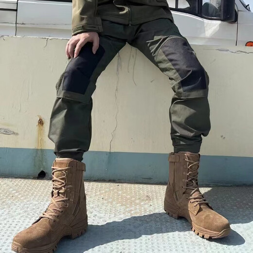 Jihua 3505 new style assault overalls, outdoor training pants, men's and women's tactical pants, functional overalls, military green long pants, leggings, military green XL 145-170