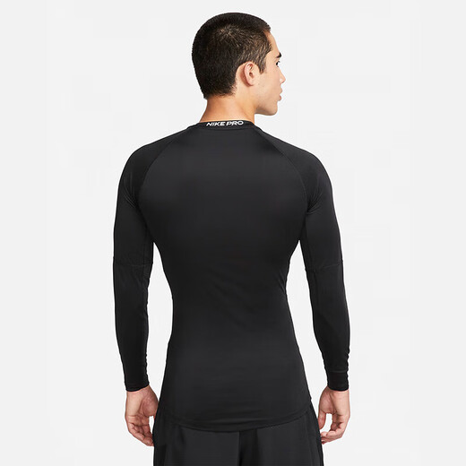 耐克(NIKE)男长袖T恤 速干透气 运动休闲 紧身衣FB7920-010 黑色XL